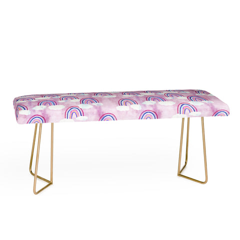Schatzi Brown Just Rainbows Pink Bench