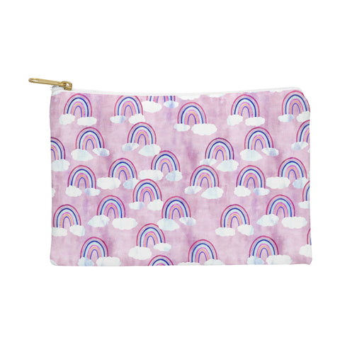 Schatzi Brown Just Rainbows Pink Pouch