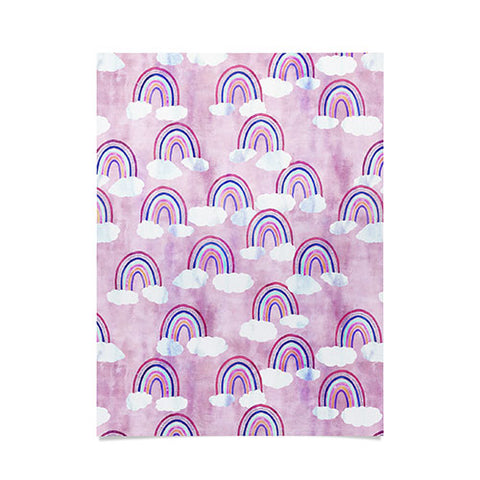 Schatzi Brown Just Rainbows Pink Poster