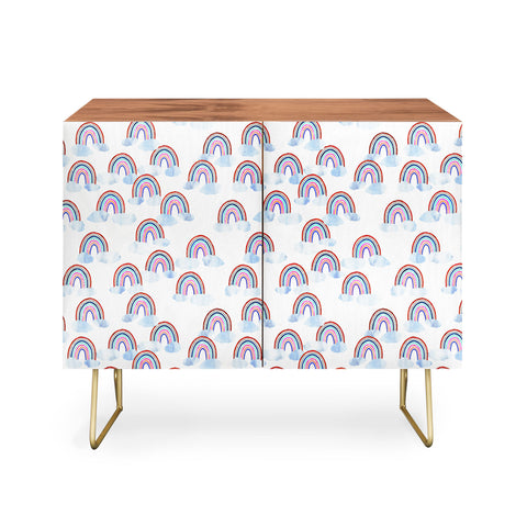 Schatzi Brown Just Rainbows White Credenza