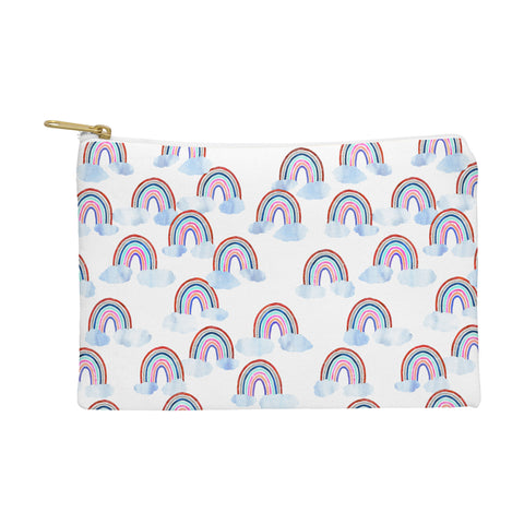 Schatzi Brown Just Rainbows White Pouch
