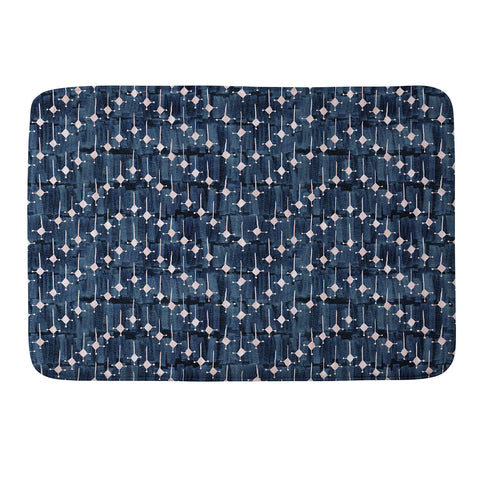 Schatzi Brown Justina Chevron Ink Memory Foam Bath Mat