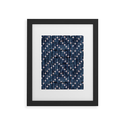 Schatzi Brown Justina Chevron Ink Framed Art Print