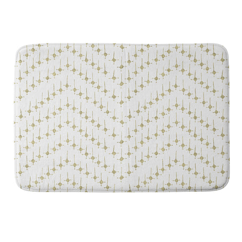 Schatzi Brown Justina Chevron Tan Memory Foam Bath Mat