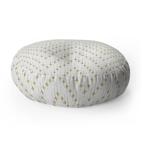 Schatzi Brown Justina Chevron Tan Floor Pillow Round