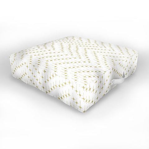 Schatzi Brown Justina Chevron Tan Outdoor Floor Cushion