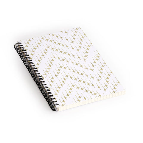Schatzi Brown Justina Chevron Tan Spiral Notebook