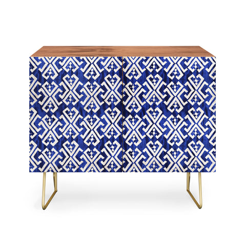 Schatzi Brown Justina Criss Cross Blue Credenza