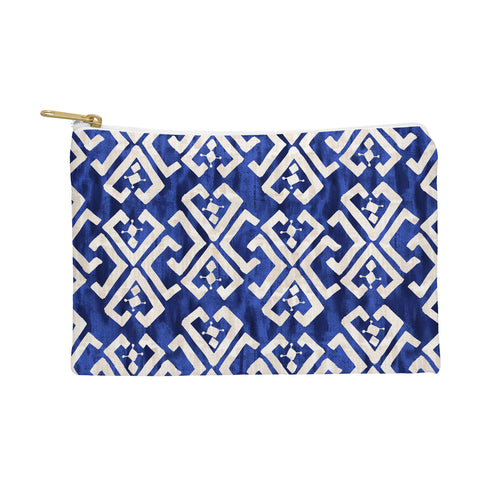 Schatzi Brown Justina Criss Cross Blue Pouch