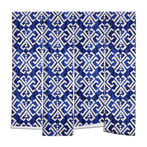 Schatzi Brown Justina Criss Cross Blue Wall Mural