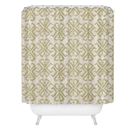 Schatzi Brown Justina Criss Cross tan Shower Curtain