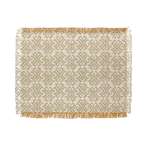 Schatzi Brown Justina Criss Cross tan Throw Blanket