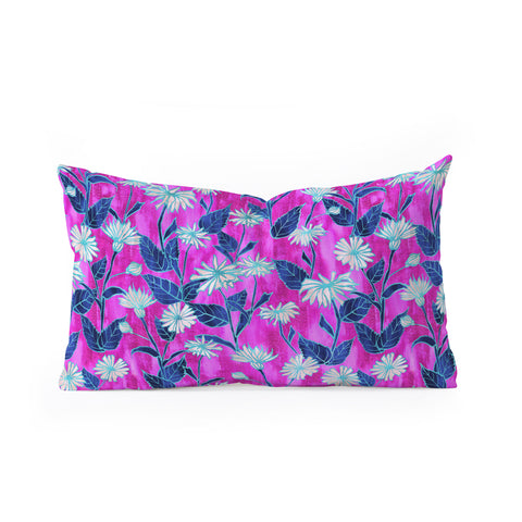 Schatzi Brown Justina Floral Pink Oblong Throw Pillow