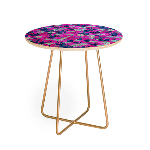 Schatzi Brown Justina Floral Pink Round Side Table