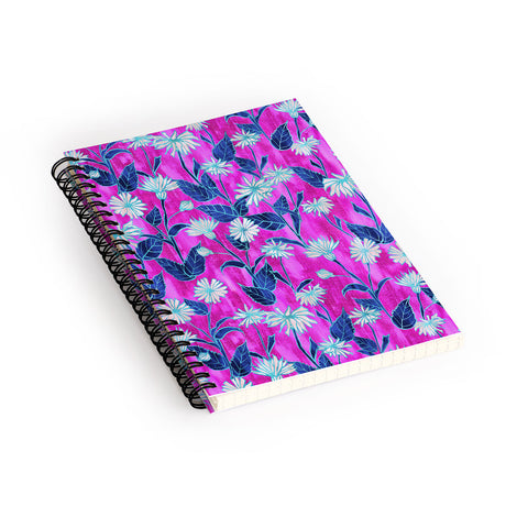 Schatzi Brown Justina Floral Pink Spiral Notebook