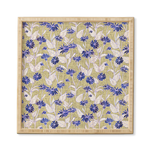 Schatzi Brown Justina Floral Tan Framed Wall Art