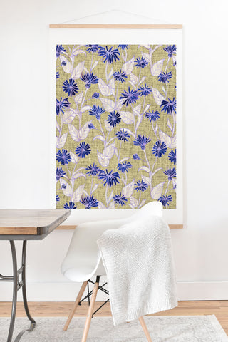 Schatzi Brown Justina Floral Tan Art Print And Hanger