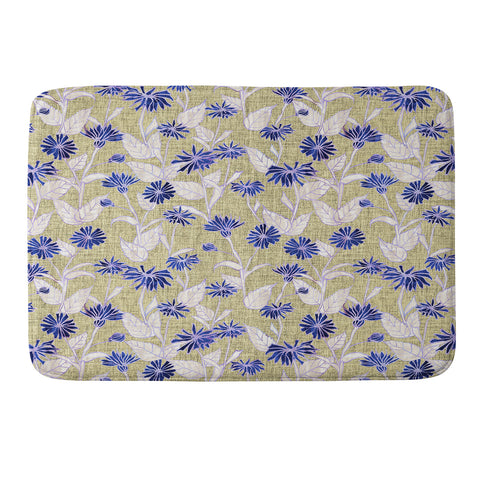 Schatzi Brown Justina Floral Tan Memory Foam Bath Mat