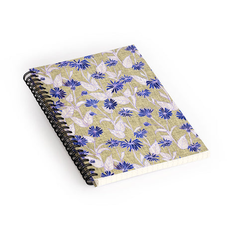 Schatzi Brown Justina Floral Tan Spiral Notebook