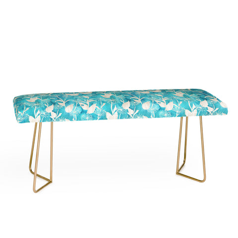 Schatzi Brown Justina Floral Turquoise Bench
