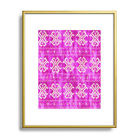 Schatzi Brown Justina Mark Hot Pink Metal Framed Art Print