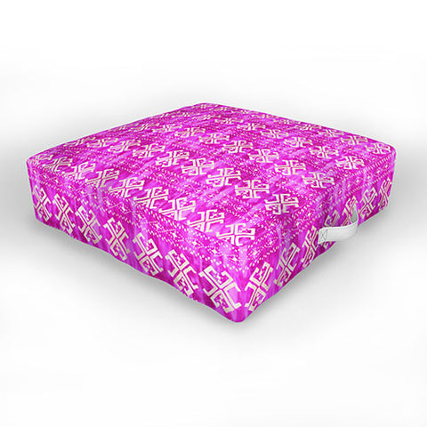 Schatzi Brown Justina Mark Hot Pink Outdoor Floor Cushion