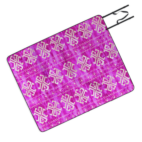 Schatzi Brown Justina Mark Hot Pink Picnic Blanket