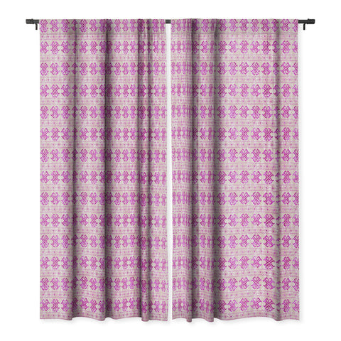 Schatzi Brown Justina Mark Peach ans Pink Blackout Window Curtain
