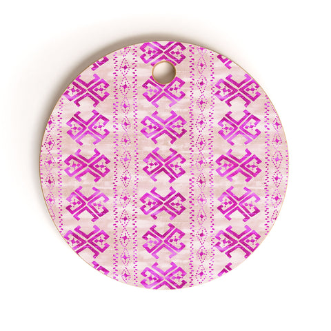 Schatzi Brown Justina Mark Peach ans Pink Cutting Board Round