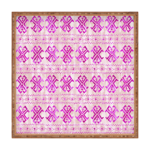 Schatzi Brown Justina Mark Peach ans Pink Square Tray