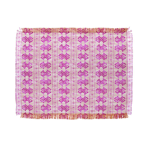 Schatzi Brown Justina Mark Peach ans Pink Throw Blanket