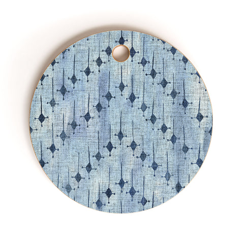 Schatzi Brown Justina Mix Denim Cutting Board Round
