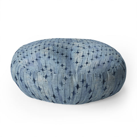 Schatzi Brown Justina Mix Denim Floor Pillow Round