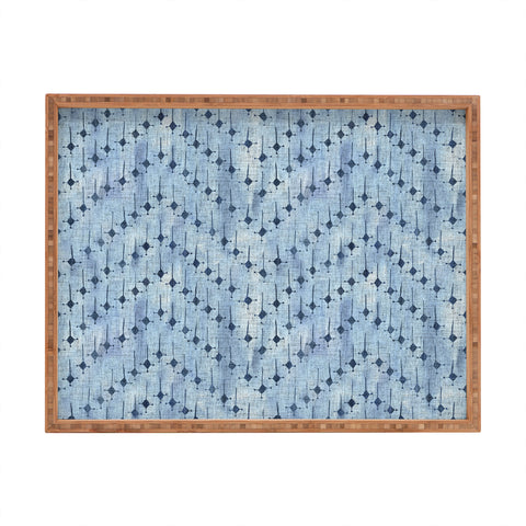 Schatzi Brown Justina Mix Denim Rectangular Tray