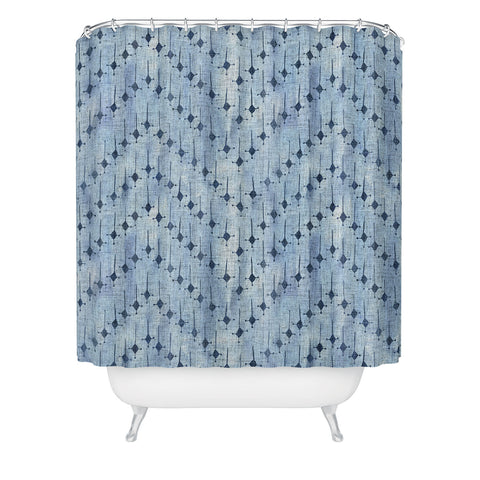 Schatzi Brown Justina Mix Denim Shower Curtain