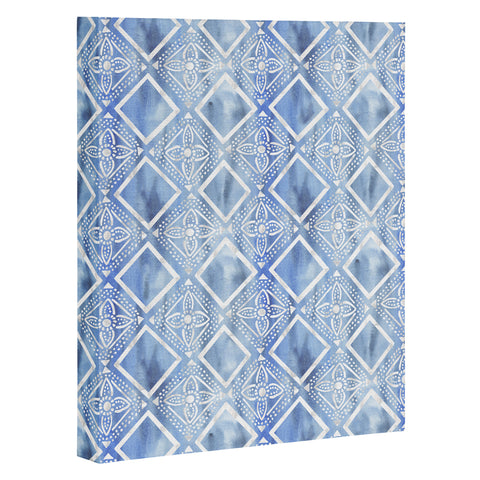 Schatzi Brown Kahala Flower Chambray Art Canvas