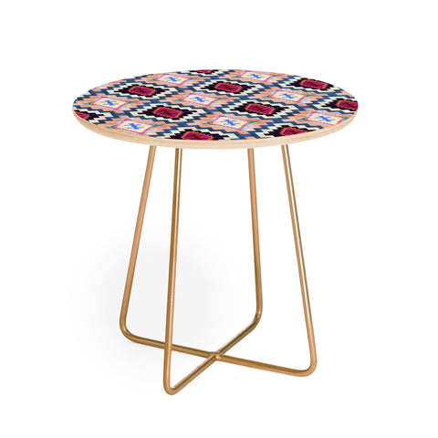 Schatzi Brown Kilim Kind 1A Round Side Table