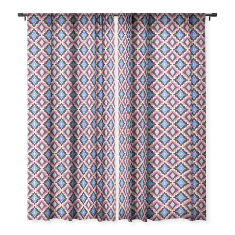 Schatzi Brown Kilim Kind 1b Sheer Window Curtain