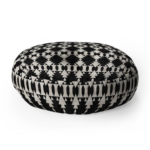 Schatzi Brown Kilim Kind 1E Floor Pillow Round