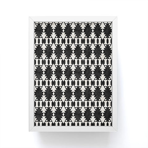 Schatzi Brown Kilim Kind 1E Framed Mini Art Print