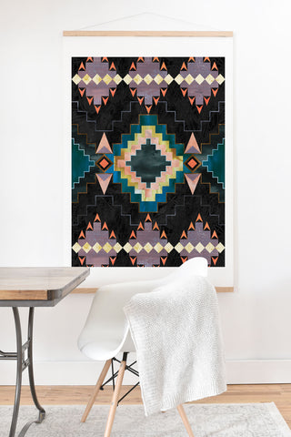 Schatzi Brown Kilim Kind 2b Art Print And Hanger