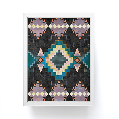 Schatzi Brown Kilim Kind 2b Framed Mini Art Print