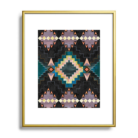 Schatzi Brown Kilim Kind 2b Metal Framed Art Print