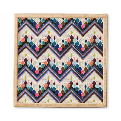 Schatzi Brown Kilim Kind Chevron 2A Framed Wall Art