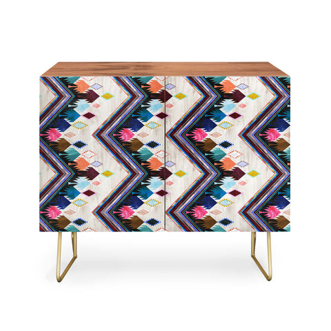 Schatzi Brown Kilim Kind Chevron 2A Credenza