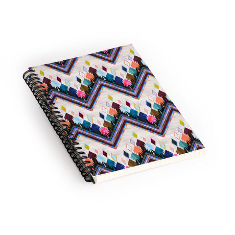 Schatzi Brown Kilim Kind Chevron 2A Spiral Notebook