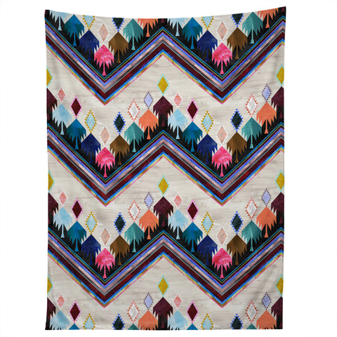 Schatzi Brown Kilim Kind Chevron 2A Tapestry