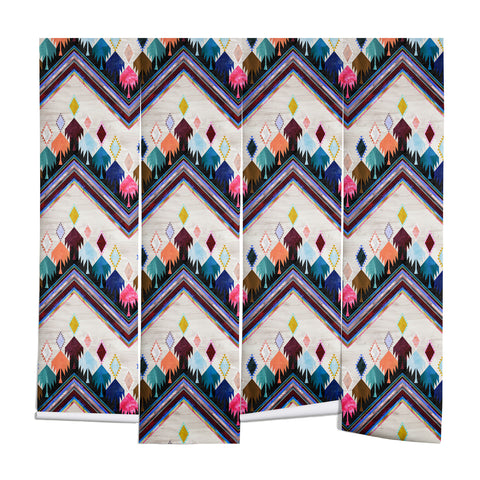 Schatzi Brown Kilim Kind Chevron 2A Wall Mural
