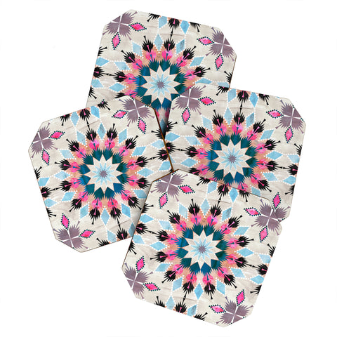 Schatzi Brown Kilim Kind Mandala A Coaster Set