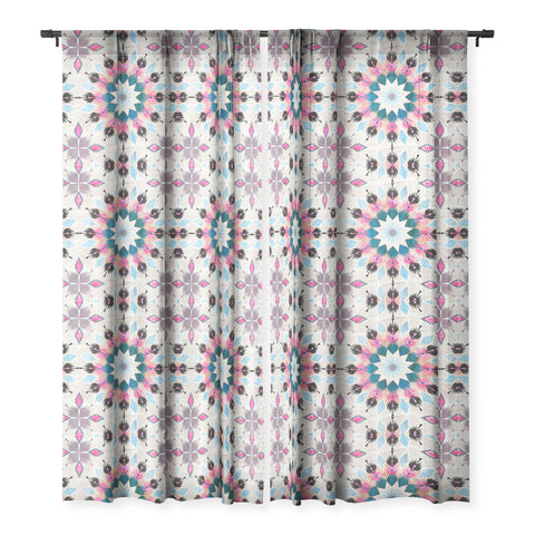 Schatzi Brown Kilim Kind Mandala A Sheer Window Curtain
